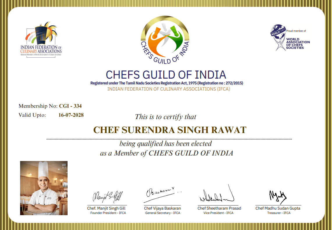 Chefs Guild of India - Member